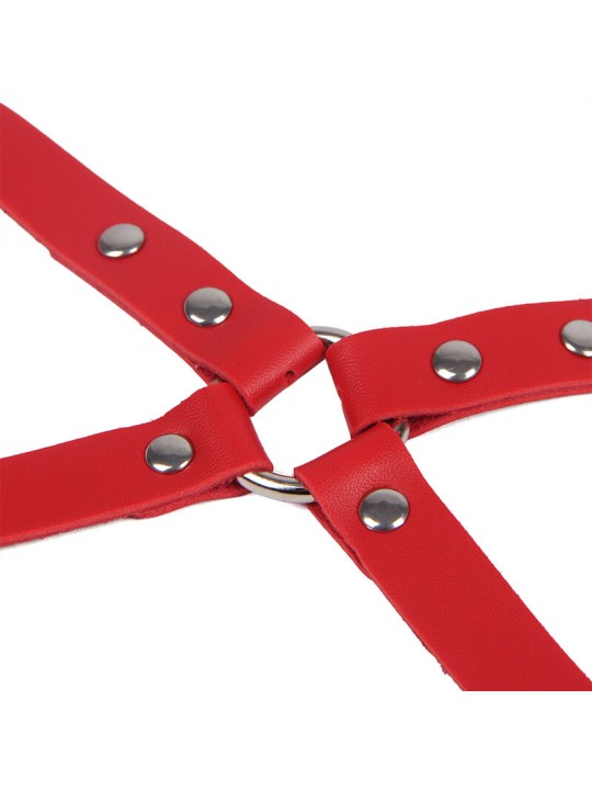 SUBBLIME 953706 ESPOSAS CON CINTURON BONDAGE ROJO TALLA UNICA