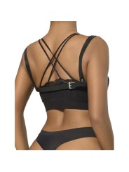 SUBBLIME 953713 CINTURON DE BONDAGE PUNK HEBILLA METAL NEGRO TALLA UNICA