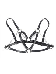 SUBBLIME 953713 CINTURON DE BONDAGE PUNK HEBILLA METAL NEGRO TALLA UNICA