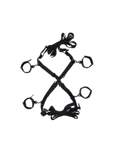 CALEXOTICS SCANDAL SET DE ATADURAS CRUZADAS CAMA