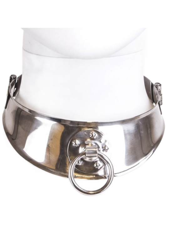 METAL HARD COLLAR RESTRINGIDOR CON ANILLA