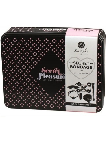 SECRETPLAY BDSM SET 8 PCS NEGRO