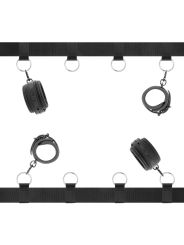 FETISH SUBMISSIVE SET ATADURAS CAMA LUXURY CON FORRO DE NEOPRENO