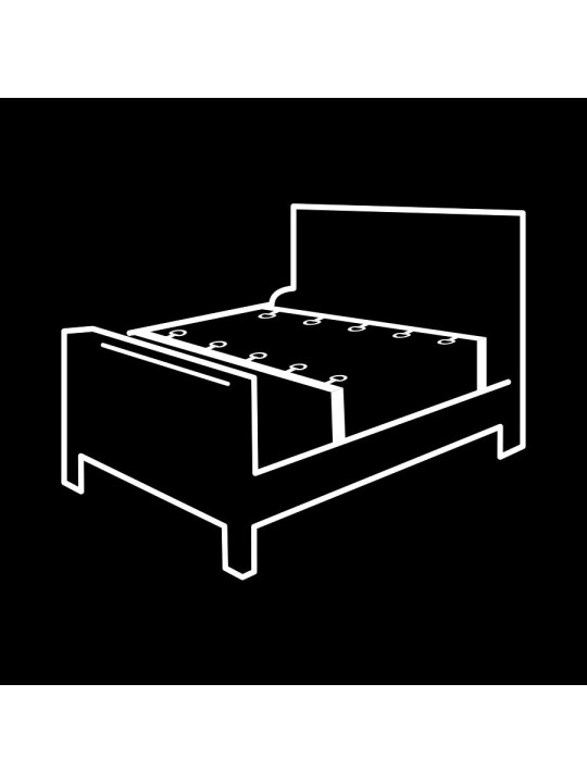 FETISH SUBMISSIVE SET ATADURAS CAMA LUXURY CON FORRO DE NEOPRENO