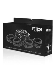 FETISH SUBMISSIVE SET ATADURAS CAMA LUXURY CON FORRO DE NEOPRENO