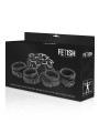 FETISH SUBMISSIVE SET ATADURAS CAMA LUXURY CON FORRO DE NEOPRENO