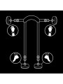 FETISH SUBMISSIVE POSICION MASTER CON 4 ESPOSAS CON FORRO DE NEOPRENO