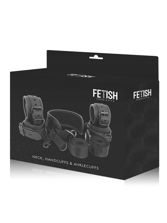 FETISH SUBMISSIVE POSICION MASTER CON 4 ESPOSAS CON FORRO DE NEOPRENO