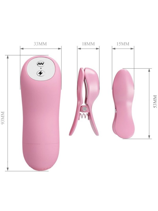 BAILE ROMANTIC WAVE PINZAS CON VIBRACION Y ELECTROSHOCK