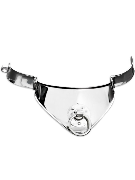 METAL HARD COLLAR RESTRICCION CON ANILLA Y CANDADO 125 CM