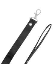 DARKNESS COLLAR DE POSTURA CON CADENA LEATHER