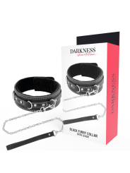 DARKNESS COLLAR LEATHER CON CORREA ALTA CALIDAD