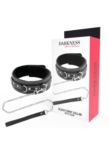 DARKNESS COLLAR LEATHER CON CORREA ALTA CALIDAD