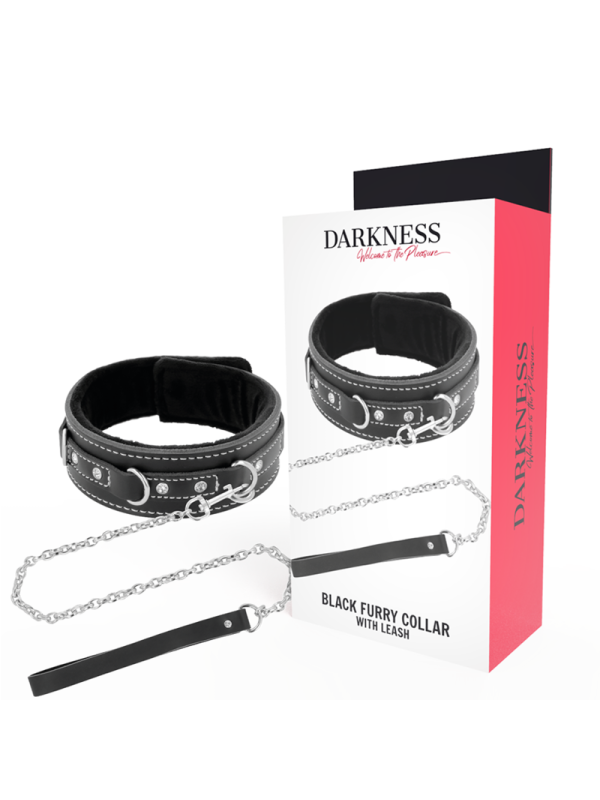 DARKNESS COLLAR LEATHER CON CORREA ALTA CALIDAD