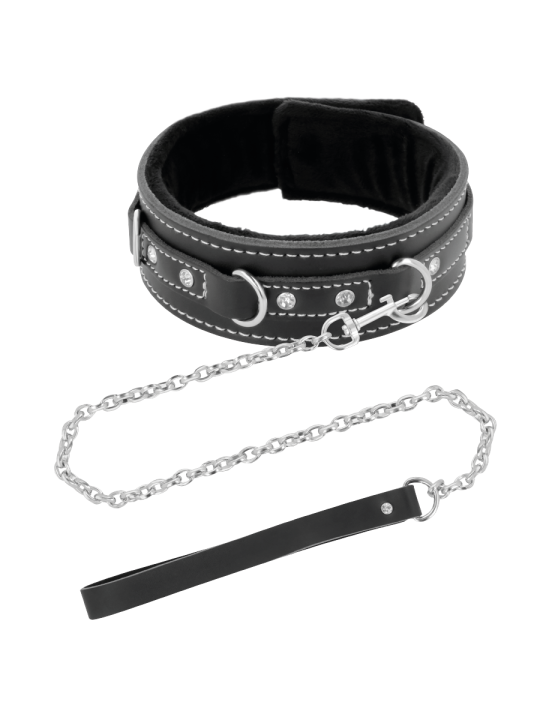 DARKNESS COLLAR LEATHER CON CORREA ALTA CALIDAD