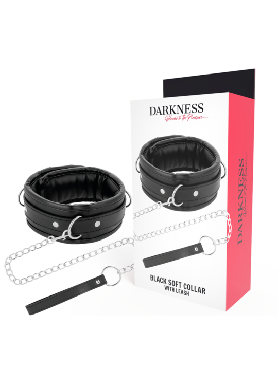 DARKNESS COLLAR CON CADENA SOFT LEATHER
