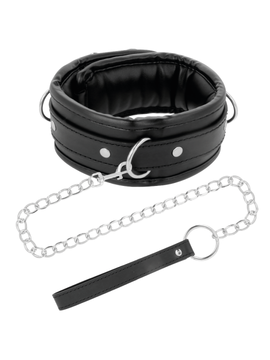 DARKNESS COLLAR CON CADENA SOFT LEATHER