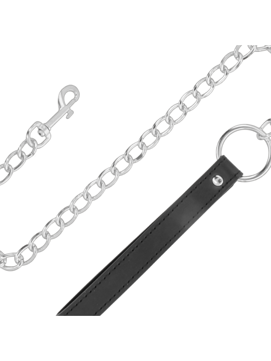 DARKNESS COLLAR CON CADENA SOFT LEATHER