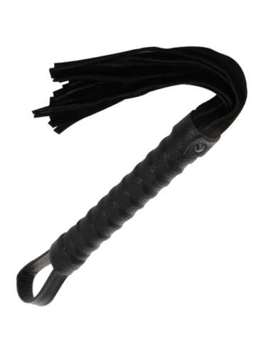 DARKNESS LATIGO BONDAGE NEGRO CON MANGO DE PIEL