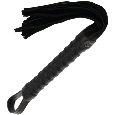 DARKNESS LATIGO BONDAGE NEGRO CON MANGO DE PIEL