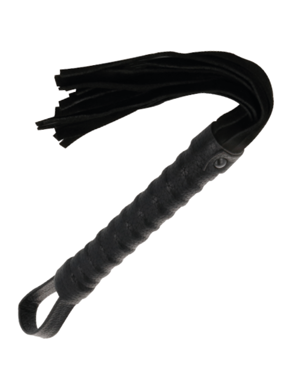 DARKNESS LATIGO BONDAGE NEGRO CON MANGO DE PIEL
