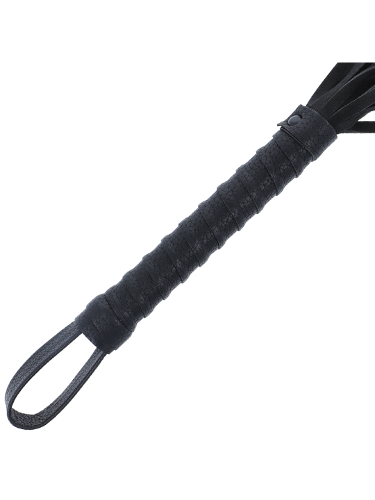 DARKNESS LATIGO BONDAGE NEGRO CON MANGO DE PIEL