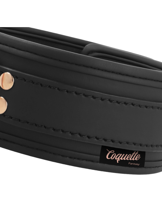COQUETTE CHIC DESIRE FANTASY COLLAR CUERO VEGANO CON CORREA Y FORRO DE NEOPRENO