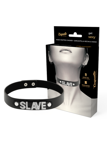 COQUETTE CHIC DESIRE CHOKER CUERO VEGANO SLAVE