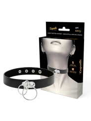 COQUETTE CHIC DESIRE CHOKER CUERO VEGANO DOBLE ANILLA