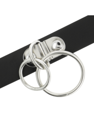 COQUETTE CHIC DESIRE CHOKER CUERO VEGANO DOBLE ANILLA