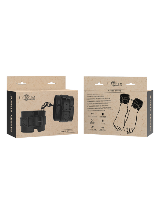 INTENSE FETISH TOBILLERAS DE CUERO VEGANO