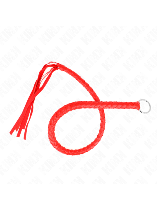 KINK LATIGO DE SERPIENTE CON ANILLO DE MANO ROJO 65 CM