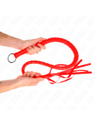 KINK LATIGO DE SERPIENTE CON ANILLO DE MANO ROJO 65 CM