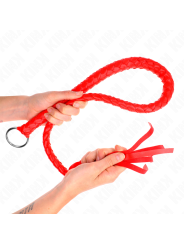 KINK LATIGO DE SERPIENTE CON ANILLO DE MANO ROJO 65 CM