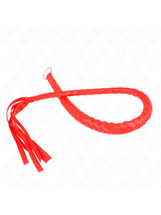 KINK LATIGO DE SERPIENTE CON ANILLO DE MANO ROJO 65 CM