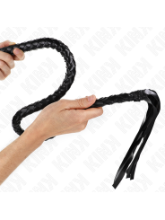 KINK LATIGO DE SERPIENTE CON ANILLO DE MANO NEGRO 65 CM