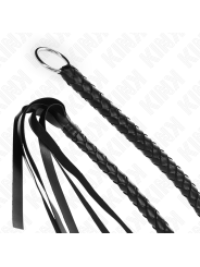 KINK LATIGO DE SERPIENTE CON ANILLO DE MANO NEGRO 65 CM