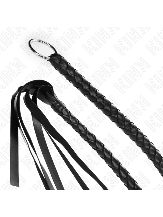 KINK LATIGO DE SERPIENTE CON ANILLO DE MANO NEGRO 65 CM