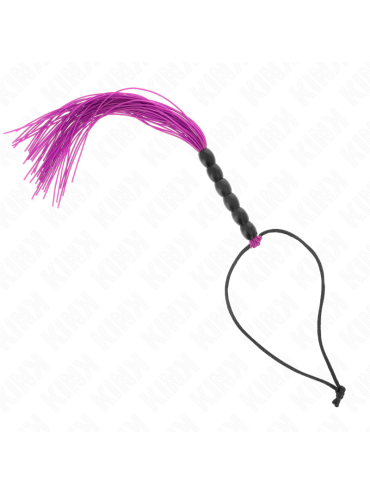 KINK MINI LATIGO DE SILICONA CON AGARRE 6 BOLAS MORADO 26 CM