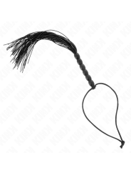 KINK MINI LATIGO DE SILICONA CON AGARRE 6 BOLAS NEGRO 26 CM