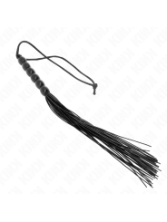 KINK MINI LATIGO DE SILICONA CON AGARRE 6 BOLAS NEGRO 26 CM