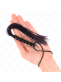 KINK MINI LATIGO DE SILICONA CON AGARRE 6 BOLAS NEGRO 26 CM