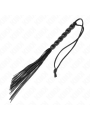 KINK MINI LATIGO DE SILICONA CON AGARRE 6 BOLAS NEGRO 26 CM