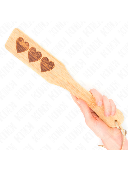 KINK PALA DE BAMBU DISENO CORAZON 32 X 55 CM