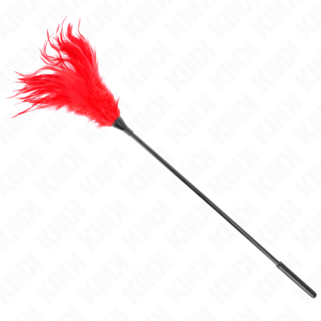 KINK PLUMAS MULTIPLES PARA COSQUILLAS ROJO 45 CM