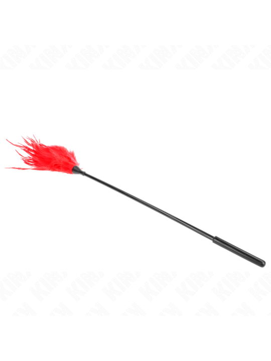 KINK PLUMAS MULTIPLES PARA COSQUILLAS ROJO 45 CM