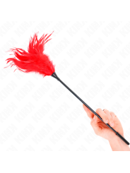 KINK PLUMAS MULTIPLES PARA COSQUILLAS ROJO 45 CM