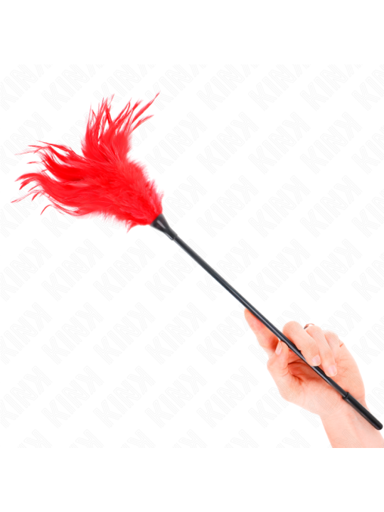 KINK PLUMAS MULTIPLES PARA COSQUILLAS ROJO 45 CM