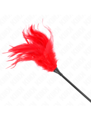 KINK PLUMAS MULTIPLES PARA COSQUILLAS ROJO 45 CM