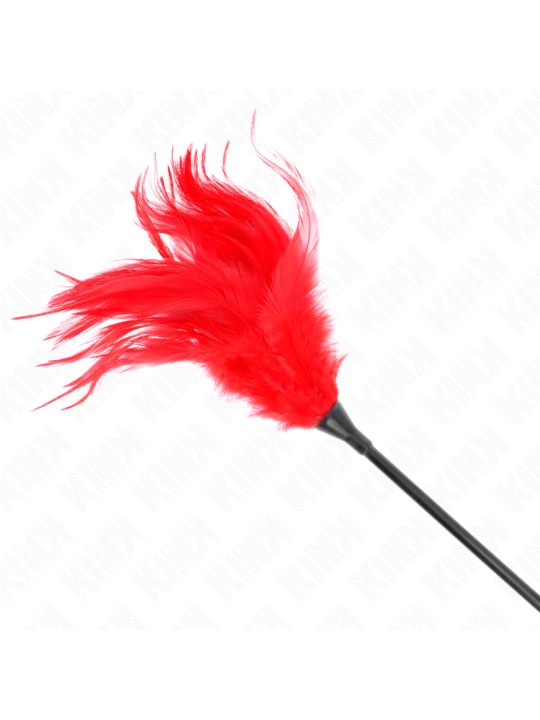 KINK PLUMAS MULTIPLES PARA COSQUILLAS ROJO 45 CM